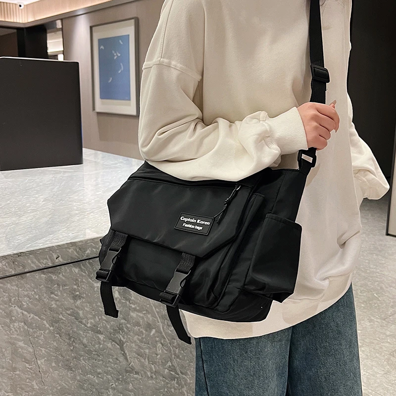 Women\'s Bag Korean Casual Student School Bags for Teenage Girls Messenger Bag Shoulder Bag Crossbody Bag Unisex