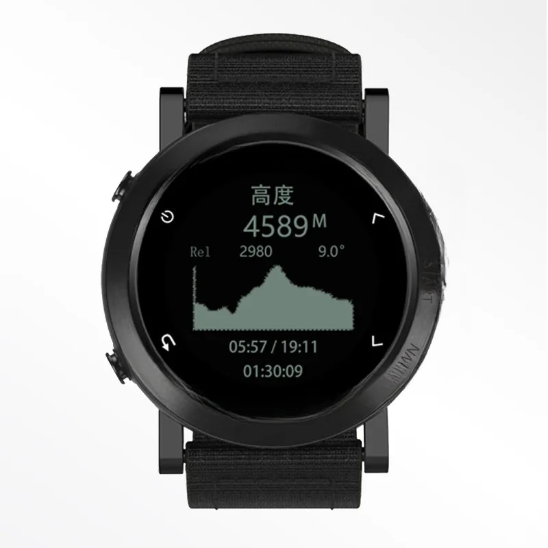 GPS Beidou Heart Rate Outdoor Sports Watch Marathon Running Watch Mountaineering Altitude Air Pressure Temperature