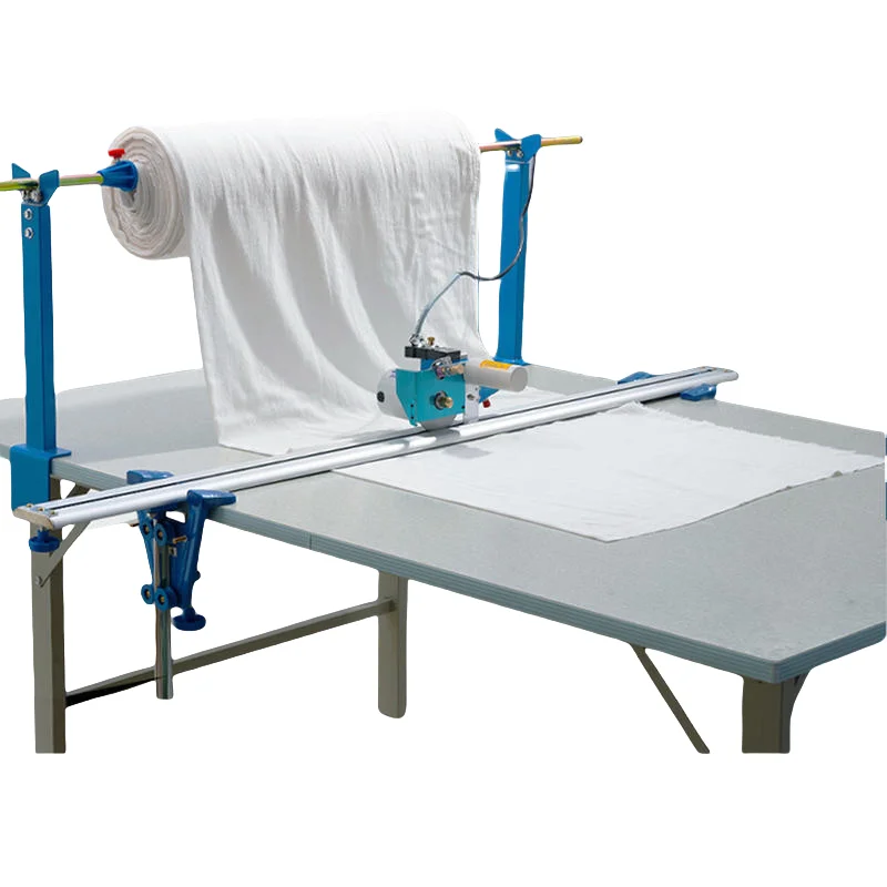 Electric Round Knife Fabric End Cutter Straight Knife Textile Table Cloth Edge Roller Blinds Curtain Automatic Cutting Machine view 5