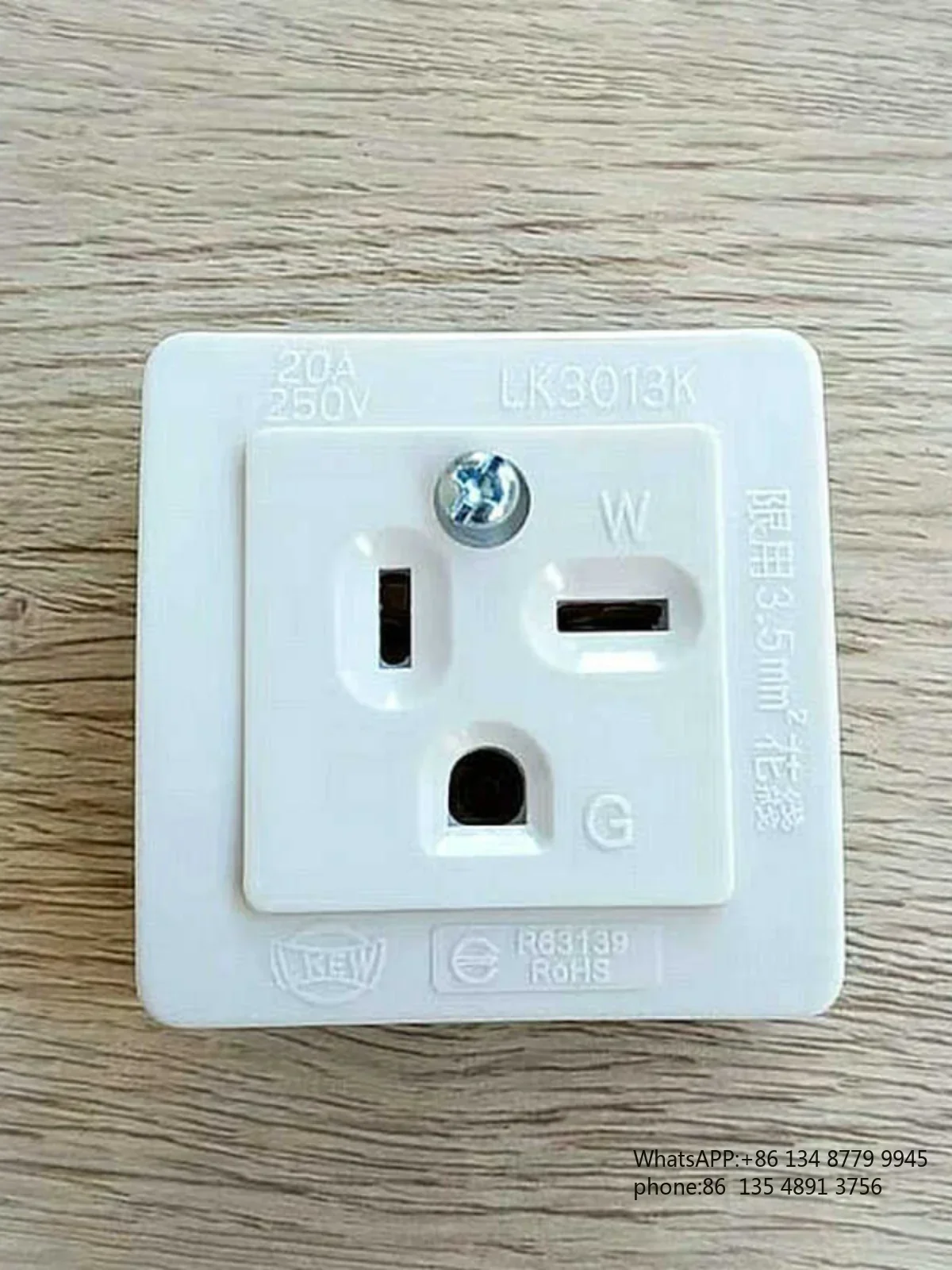 American surface socket LK3013K T type WK3013K 20A250V NEMA 6-20R new