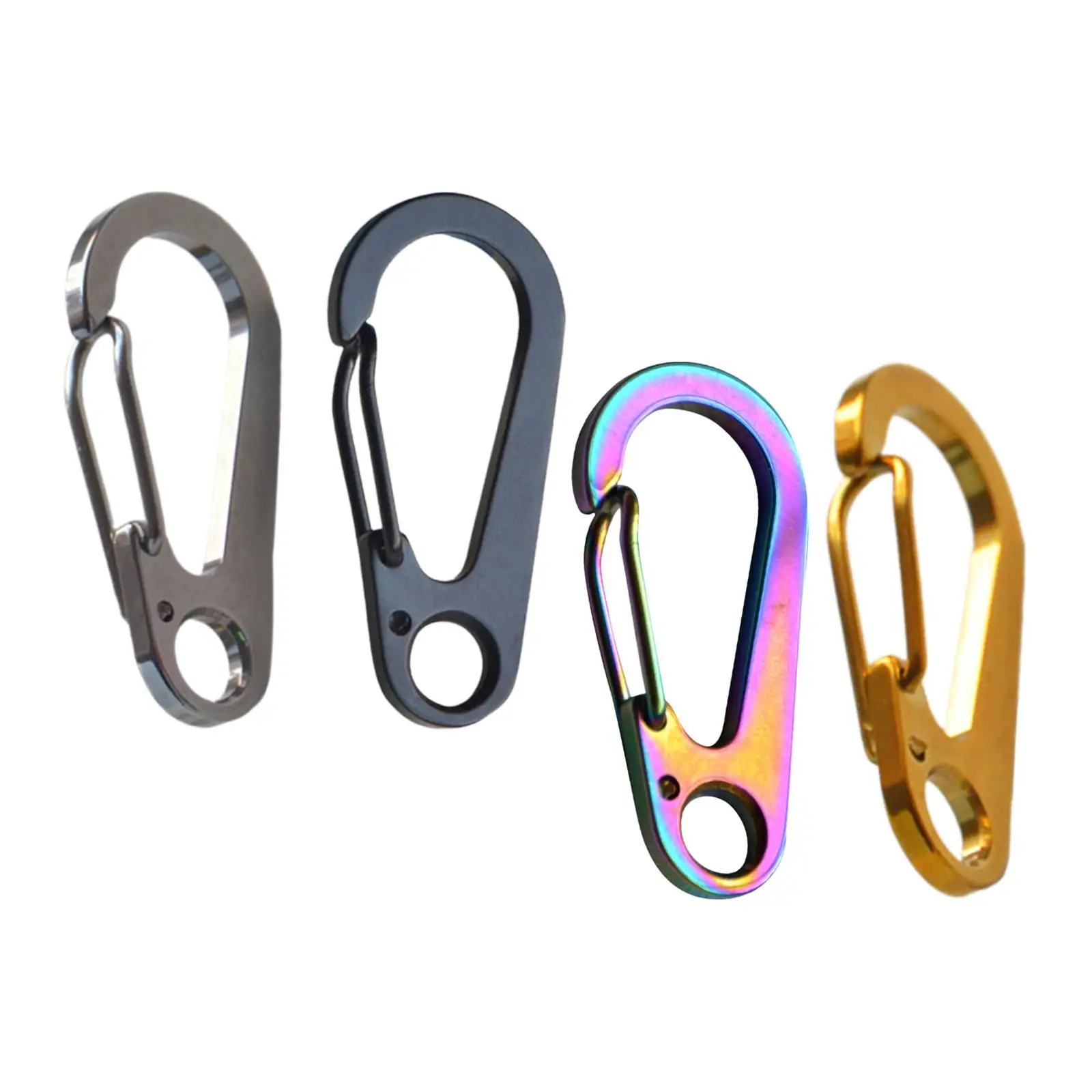 Keychain Carabiner Heavy Duty Keyring Camping Accessories Portable Spring Key Chain for Climbing Outdoor Adults Camping Fishing