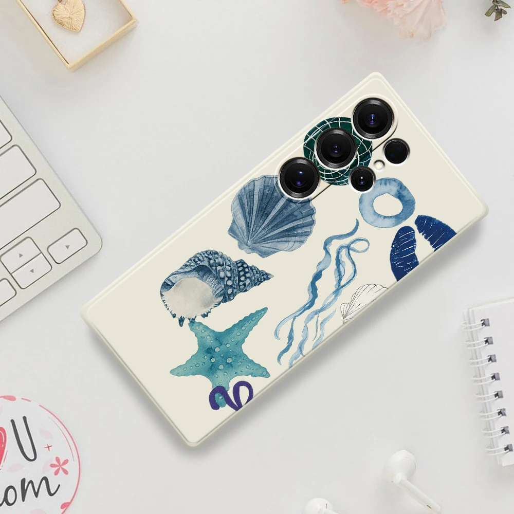 Custodia protettiva per telefono in stile oceano per Samsung Galaxy A56 A32 A23 A22 5G A32 A23 4G A55 A54 A53 A52 A51 A35 A34 A31 Cover morbida