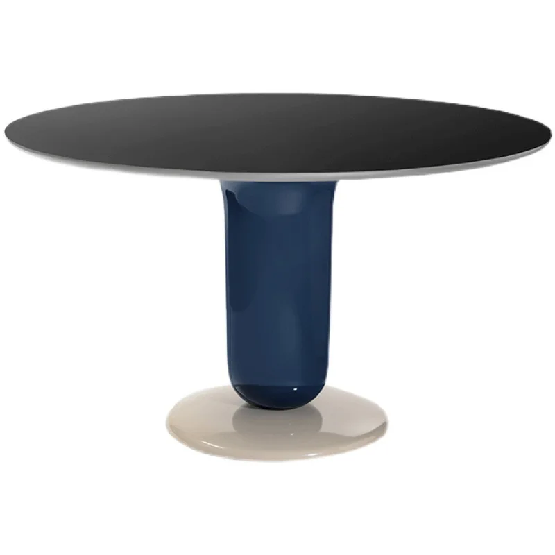 

Ash wood long table Nordic marble designer Changyuan medieval simple negotiation leisure