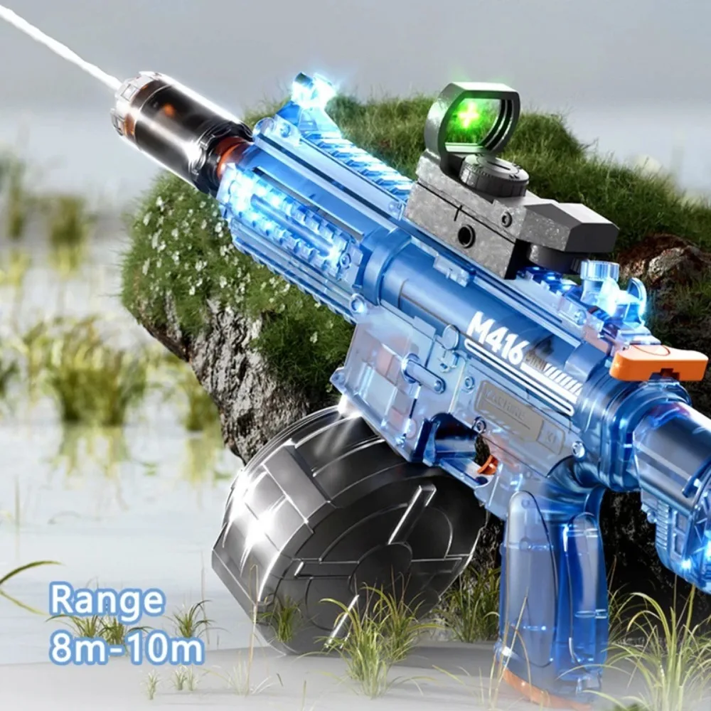 ไฟฟ้ายิงน้ําของเล่นกลางแจ้งขนาดใหญ่ความจุ Squirt น้ําอัตโนมัติฤดูร้อนชายหาดว่ายน้ําน้ํา Battle สําหรับของขวัญเด็ก