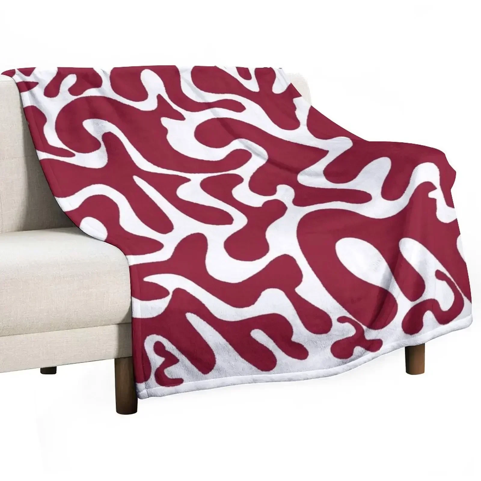 Figures Maroon Throw Blanket Thins Camping For Decorative Sofa Heavy for babies Nap Blankets