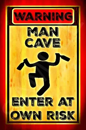 ЧЕЛОВЕЧЕСКАЯ ВЫСТРОЙ РИСК! США СДЕЛАНО! МЕТАЛЛИЧЕСКИЙ БАР ПРЕДУПРЕЖДЕНИЯ КОМНАТА HUMOR ПИВО-Алюминий