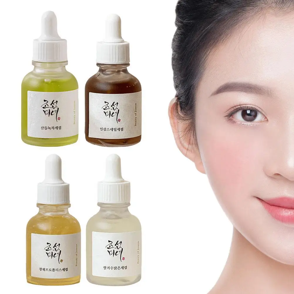 Korean Green Tea Ginseng Rice Essence Hydrating Niacinamide Arbutin Moisturizing Liquid Ampere Serum Hydrating Skin Care 30ml