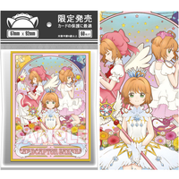 60Pcs/Set Cards Sleeve Cardcaptor Sakura KINOMOTO SAKURA Anime Game Characters Colorful DIY Laser Version Cards Protective Cover