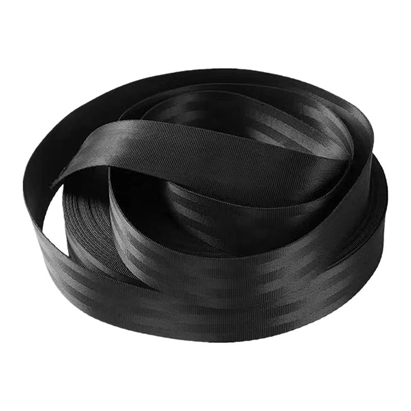 

2/5/10M Black Polyester Webbing 20-75mm Nylon Tape Safety Belt Ribbon Band Backpack Pet Collar Webbings Strap Crafts Material