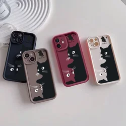 Phone Case For Google Pixel 9 8 7 8A 7A Pro XL 9Pro 7Pro 8Pro 9ProXL cover Silicone Cute Cat Lens Protection