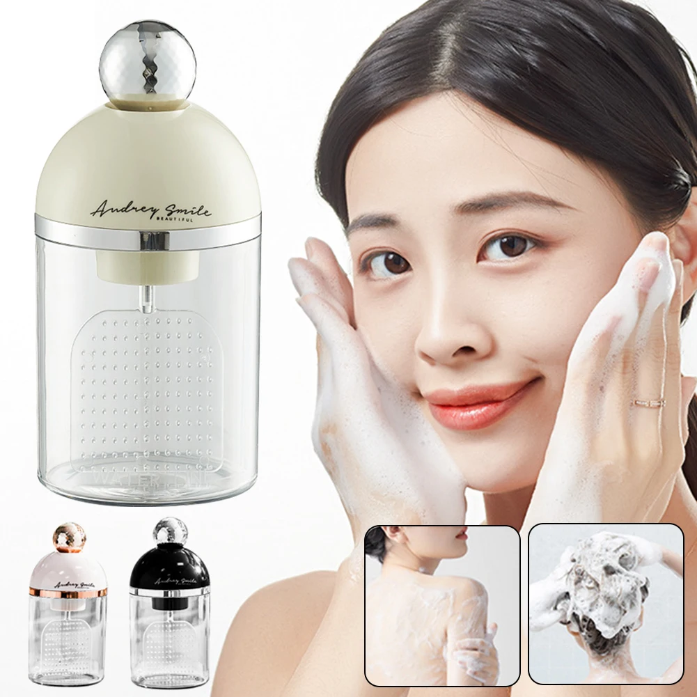 Electric Foam Maker for Facial Cleaner Cream Large Capacity Container Foaming Maker for Women Girls