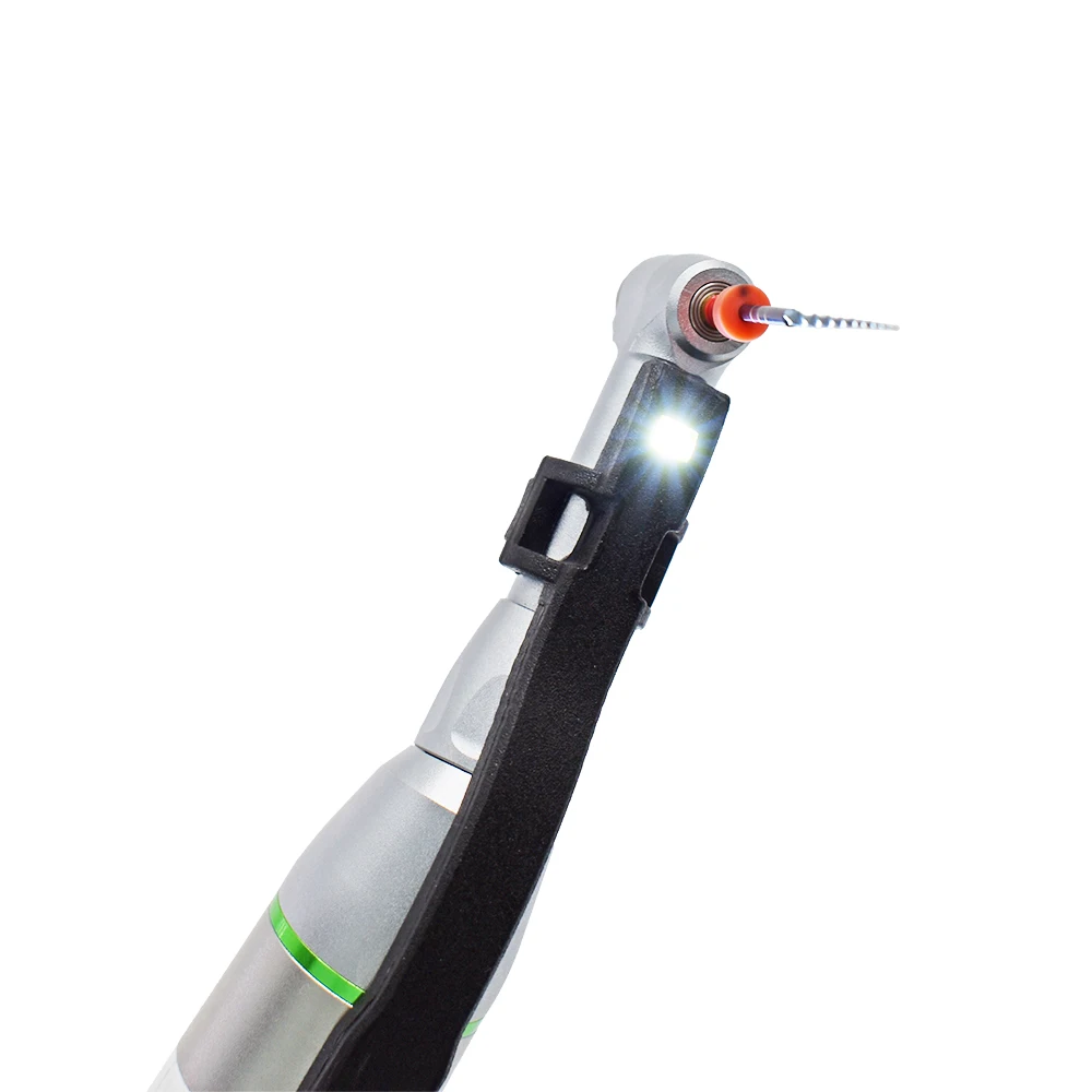 Elektrische den tal Endo-motor Draadloos LED 16:1 Contrahoekreductiekop Roestvrijstalen handstuk met lage snelheid