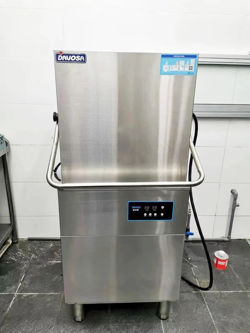 220V/380V 9.8KW automatic kitchen high efficient energy saving restaurant hood type hotel industrial commercial dishwasher