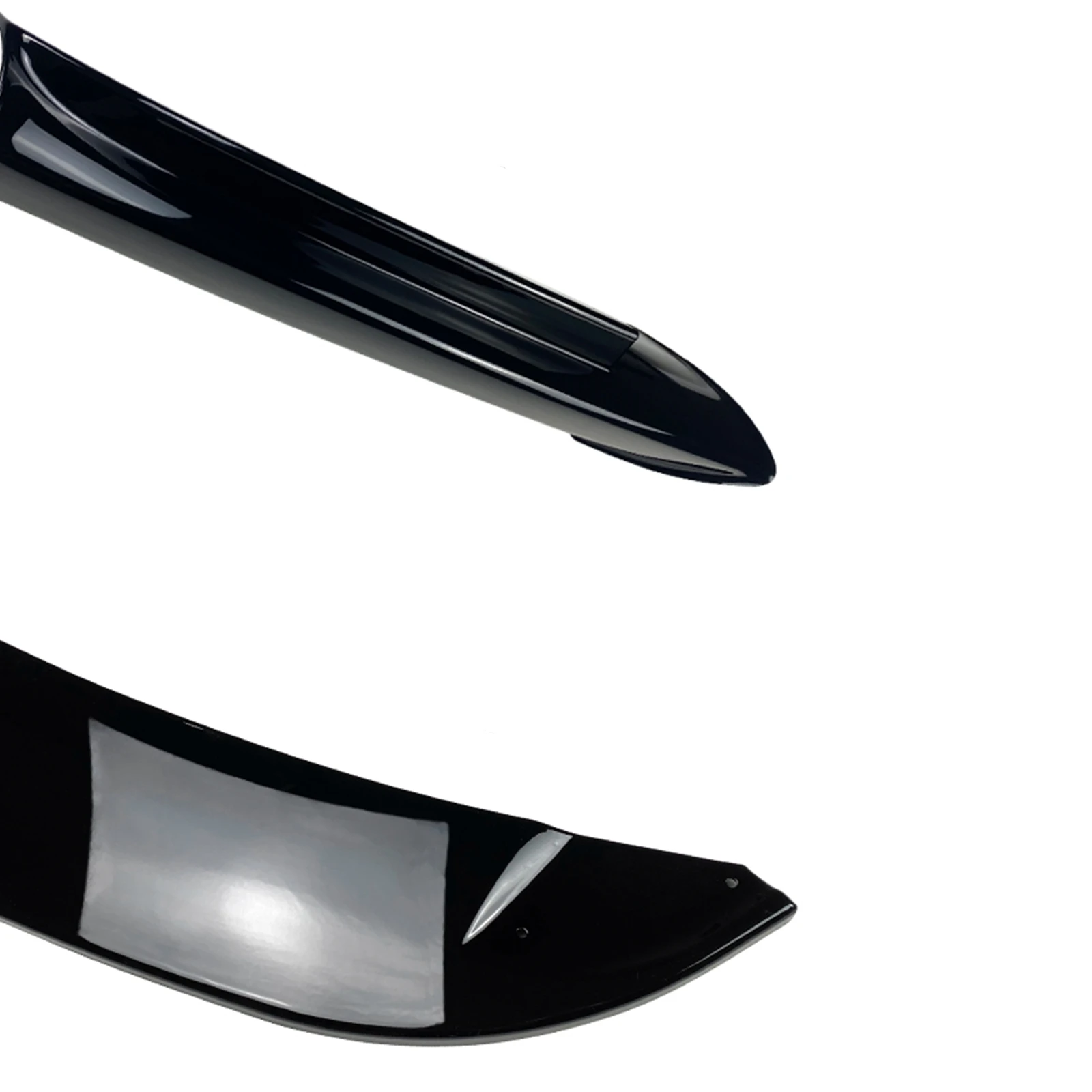 For BMW 3 Series E90 E91 M-Tech Sport Pre-LCI 320i 325i 2005-08 Front Bumper Spoiler Lip +Side Fog Light Air Vent Splitter Cover