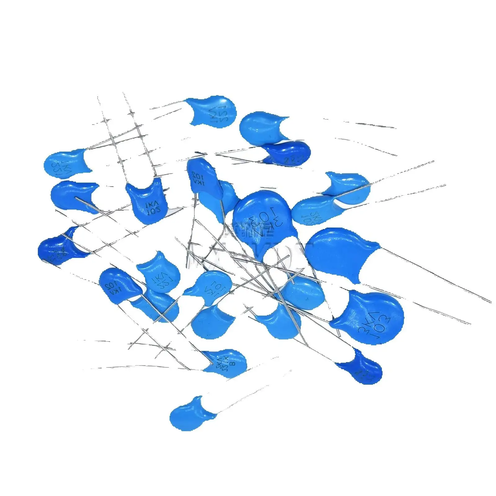 

[50pcs]High-voltage ceramic chip capacitors: 1KV/2KV/3KV through-hole capacitors, 220PF/0.22NF/2.2NF/22PF/222/