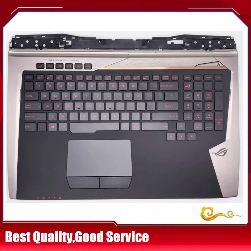 

YUEBEISHENG New/org For Asus Rog GX700V GX700VO G701V G701VI G701 Palmrest US keyboard upper cover Touchpad Backlight