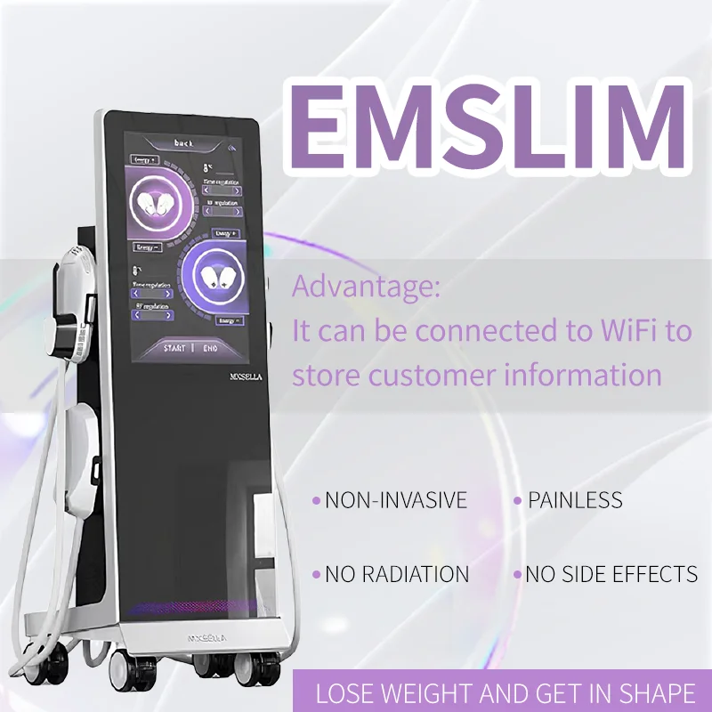 Dual Control Electric EMS Body Sculpting Machine WiFi Version for Fat Burning Muscle Building Weight Loss 2/4 Handles New Design