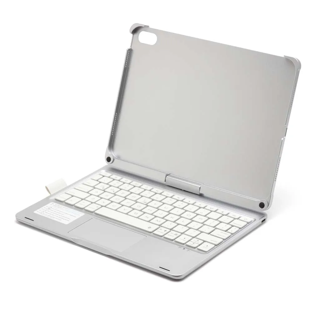Voor iPad Air 11 5 4 10.9-11 inch Case met Bluetooth Toetsenbord Pen Slot RGB Backlight 360 Graden Draaibaar Opvouwbare Stand Cover