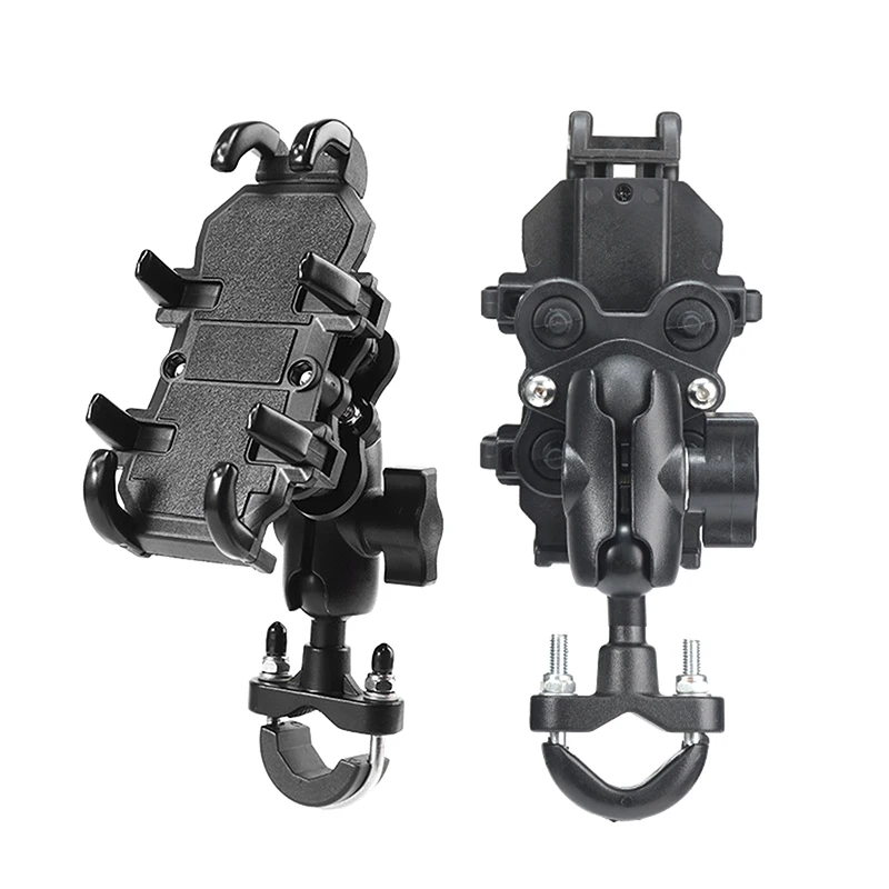 

"Rotatable & Adjustable Mobile Holder for Motorcycles & E-scooters; Ideal for GPS navigation & Courier Service