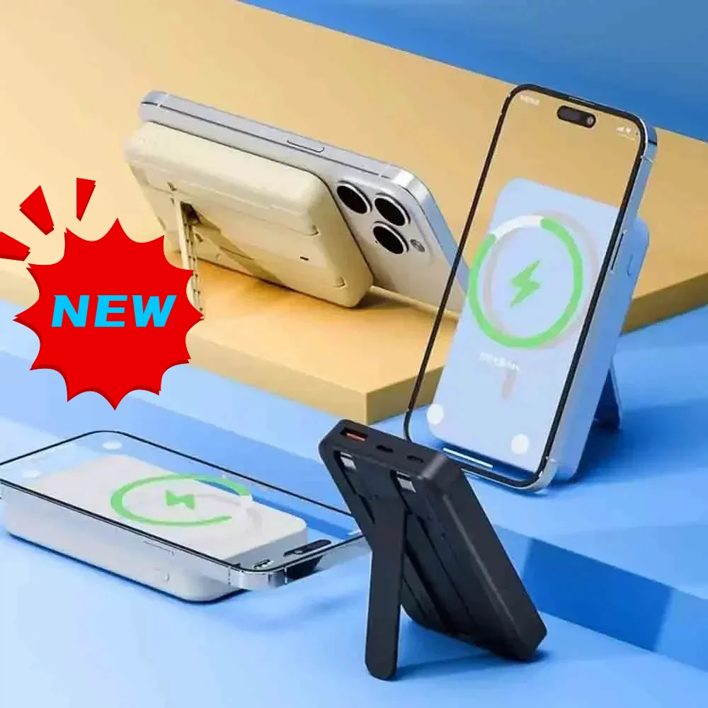 2026 نمط جديد حصري 10000 مللي أمبير Magsafe Powerbank 20 واط شاحن لاسلكي سريع مع كابل بطارية احتياطية آيفون هواوي Xiaomi