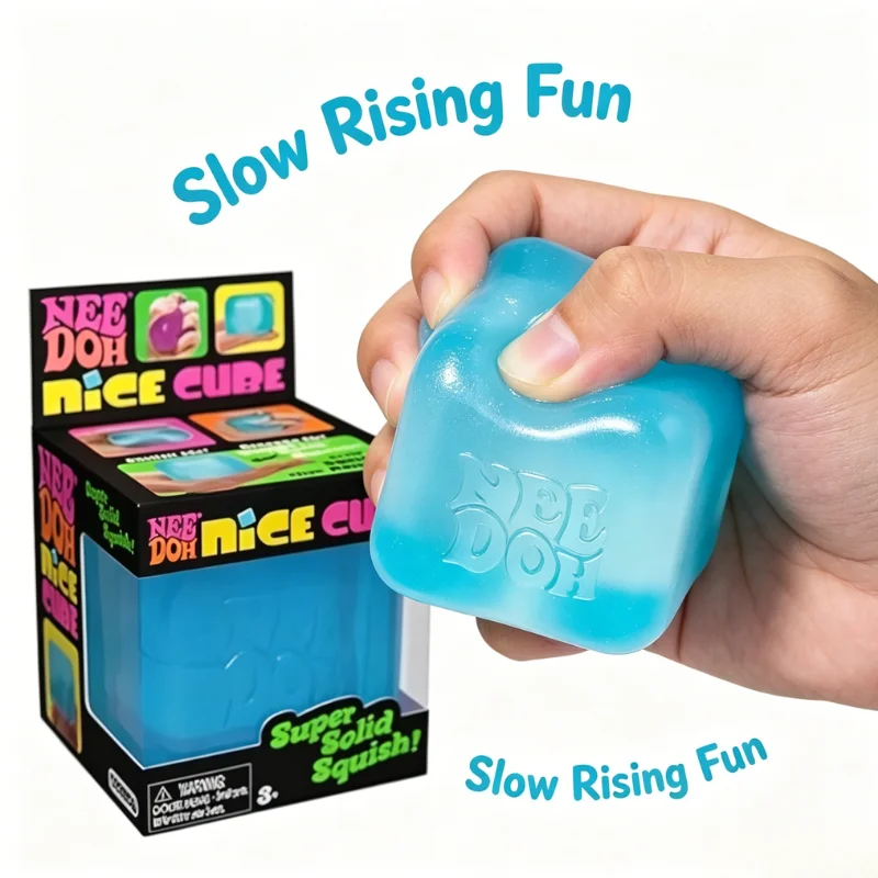 

Needoh Nice Cube Sensory Fidget Toy Stress Relief Squishy Squeeze Cube Anti-Anxiety Focus Toy for Adults ADHD Autism…