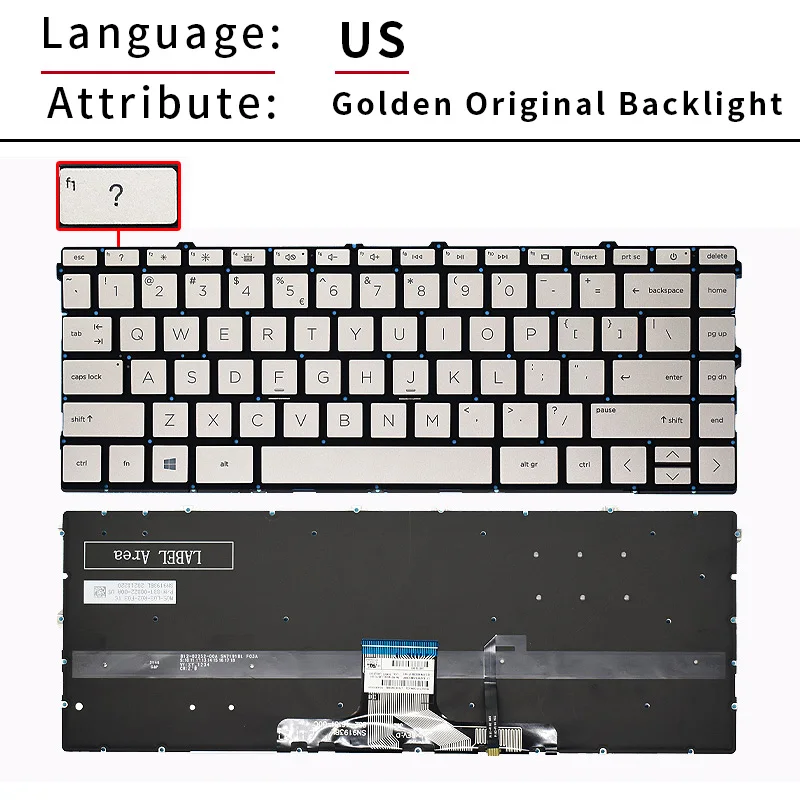 US/RU Russian Keyboard For HP X360 14-DW 14-DV 14M-DW TPN-Q171 dv0003TX  L96522 L85713 161 L96524 L85711 001