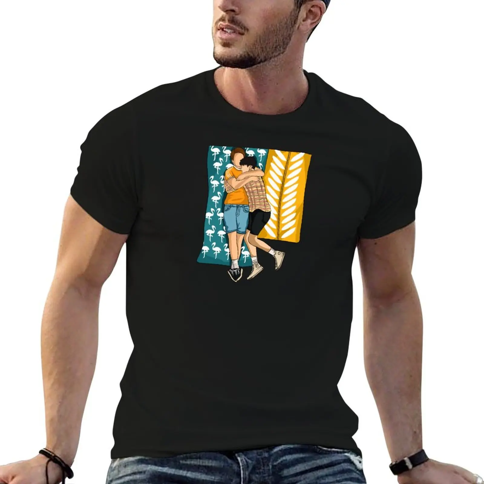 

Heartstopper Nick and Charlie T-Shirt t shirts for man graphic vintage man t shirt cotton anime t shirts for man T-Shirt