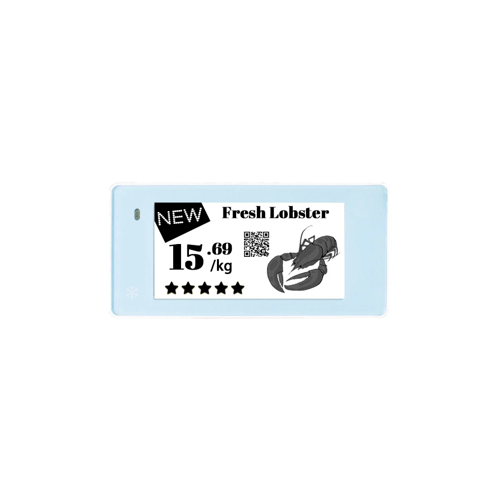 Label Harga Beku 2,13 Inci Label Harga Tampilan Tinta E Elektronik Label Rak Elektronik Ble