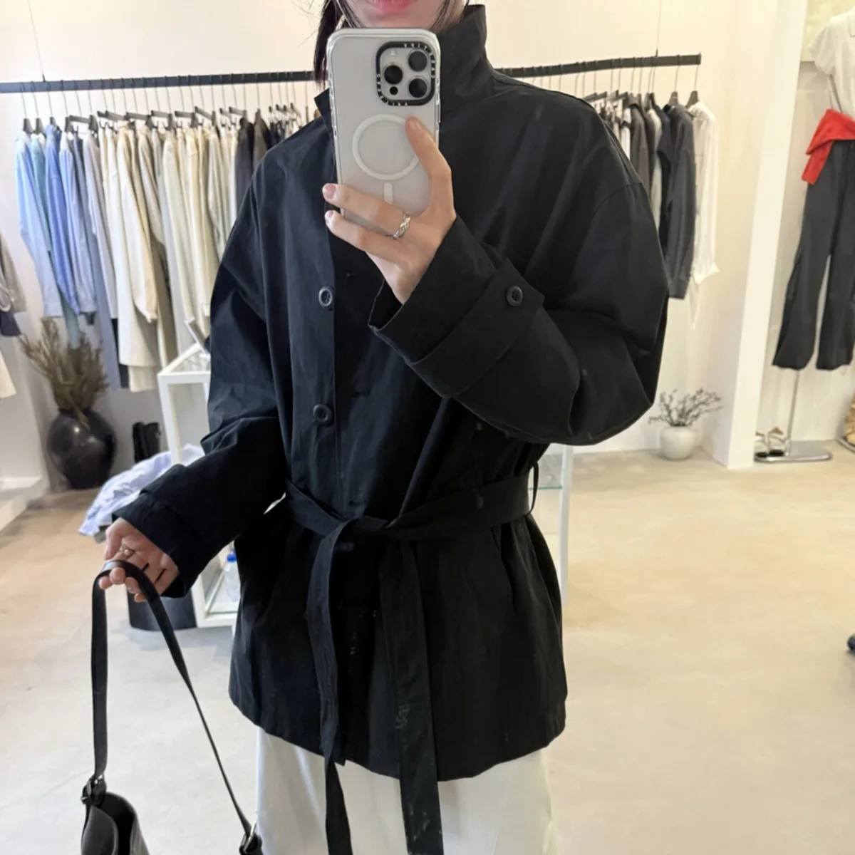 

VTKW Woman's Windbreaker Spring 2025 Style Lacing Waist-cinching Design High-quality Workwear Short Coat With Fashionable Look