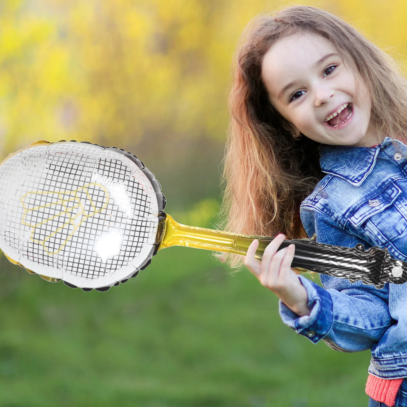 

8 Pcs Balloons Badminton Party Pendant Bachelorette Decorations Aluminum Supplies Birthday Garland Themed