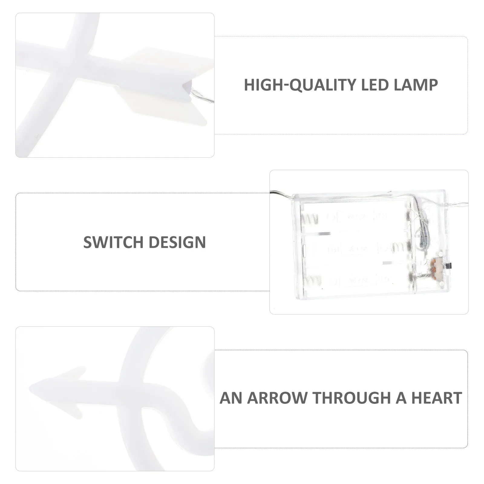 

LED Neon Light Sign Heart Shape Love Design Premium Safe Material Bedroom Tabletop Decor Romantic Valentine's Day Atmosphere