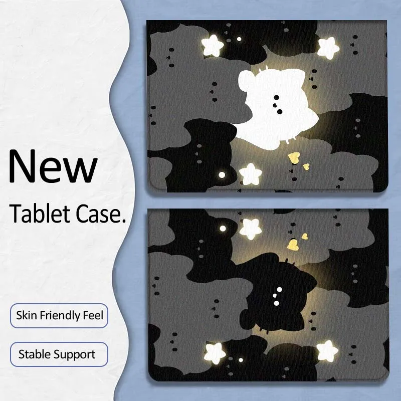 

Cute Cartoon Cat Art Hot Gift For Xiaoxin Lenovo Tab P12 Extreme Legion Y900 Idea Pro GT 12.1 2025 Foldable Tablet Case