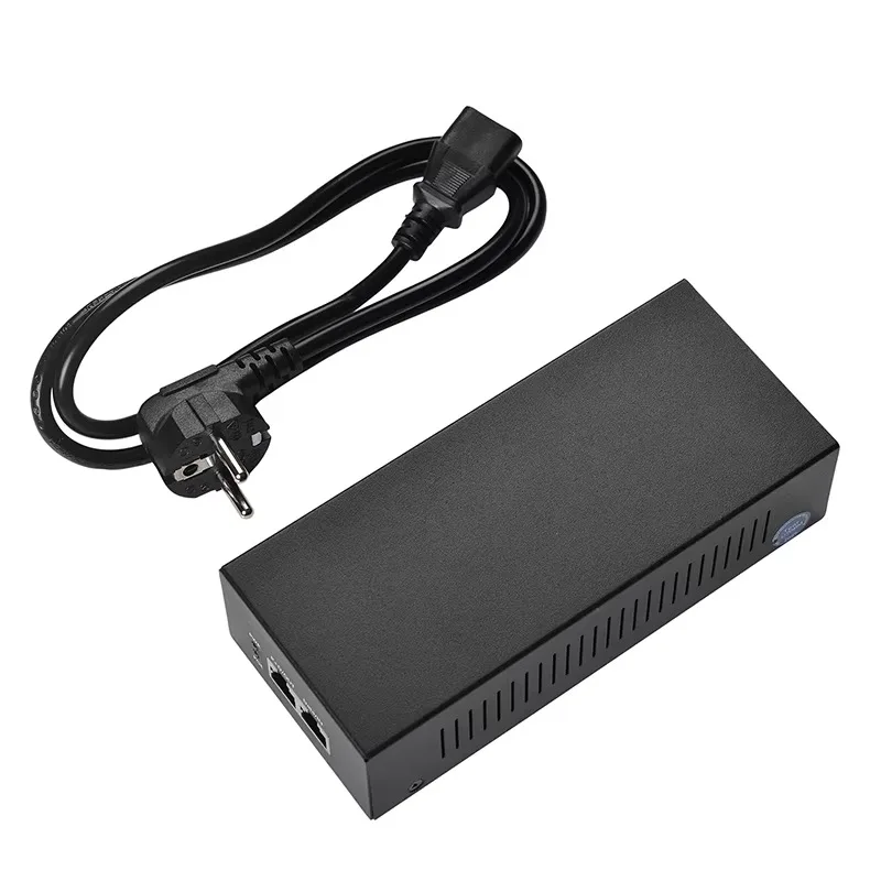 

PSE60BT-2.5G PoE Injector Single Port 60W 2.5Gbps PoE++ IEEE802.3af/at/bt 48V PoE Power Supply PoE Active Injectors