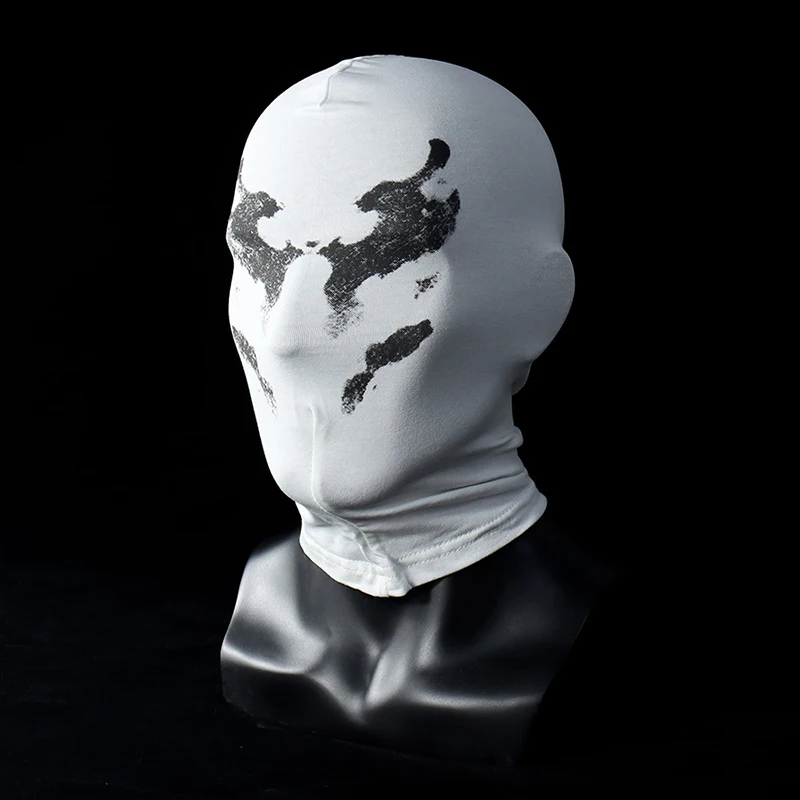 New Arrive Watchmen Rorschach Headgear Movie Masquerade Masks Cosplay Printed Headgear Costume Accessories Mask