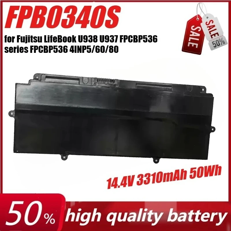 

Аккумулятор FPB0340S для Fujitsu LifeBook U938 U937 FPCBP536 серии FPCBP536 4INP5/60/80 14,4 В 3310 мАч 50 Втч
