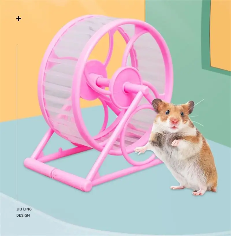 Hamster Wheel Large Pet Jogging Hamster Sports Running Wheel Hamster Cage Accessories Toys Small Animals Exercise Pet Supplies