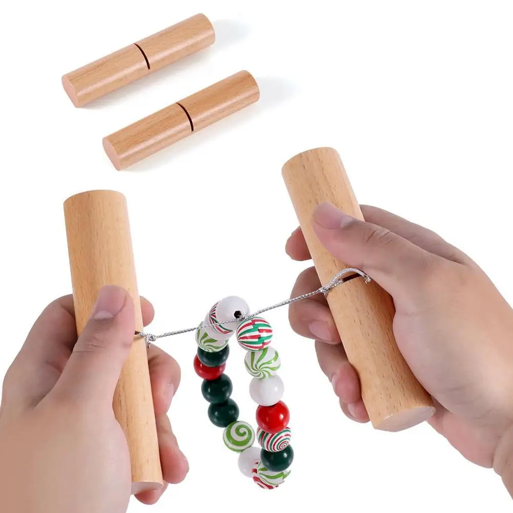

2025 New Bracelet Tightening Clamping Tool Wooden Auxiliary Hand Tools 2 Sets Bracelet Clamp Tool Jewelry Tool