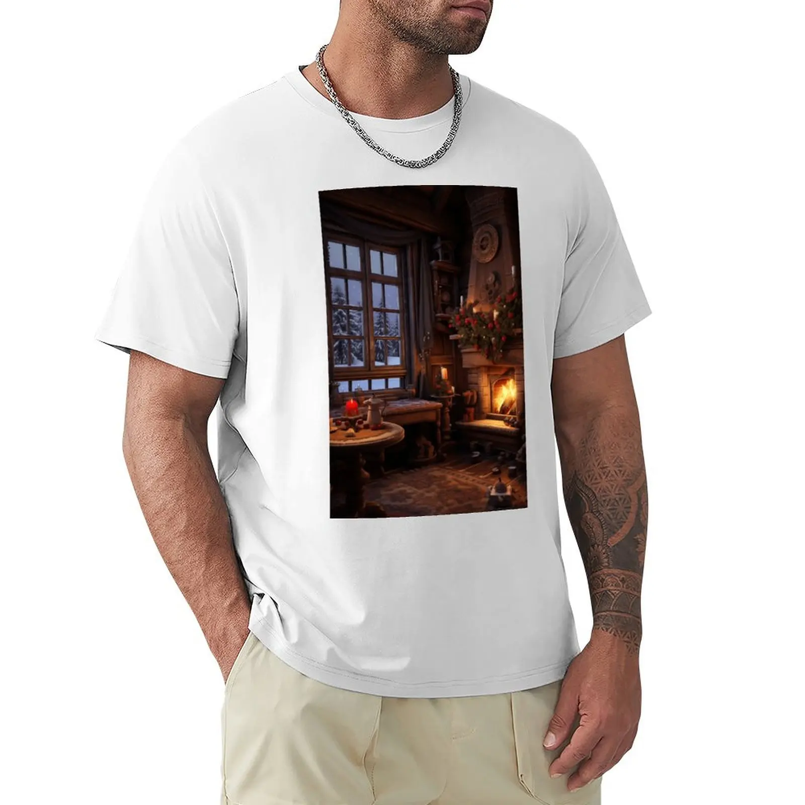 Enchanted Winter Giftscapes T-Shirt summer tops funnys plain tees clothes for men