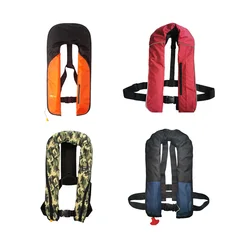 Adult Automatic and Manual Inflatable PFD Life Jacket, Life Vest, Survival Swimming Boating Fishing, 150N Buoyancy