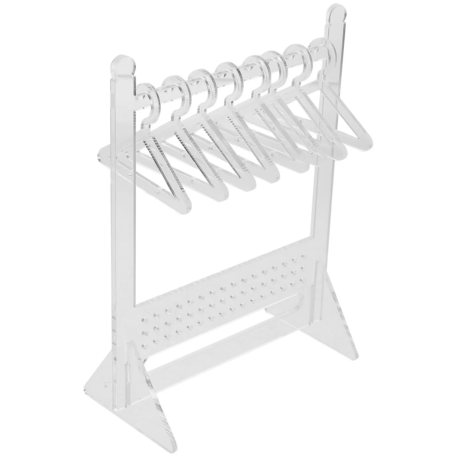 

1Set Acrylic Earring Holder Mini Hanger Shape Jewelry Display Stand for Desktop Necklace Earring Storage Organizer Stylish