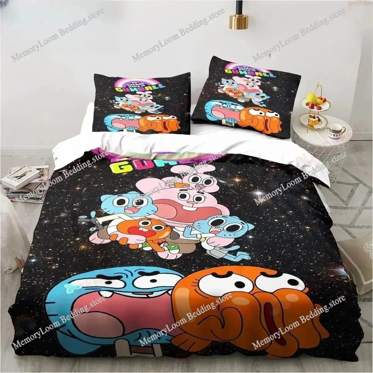 

3D Printed Anime The Amazing World Bedding Set Boys Girls Twin Queen Size Duvet Cover Pillowcase Bed Kids Adult Home Textile