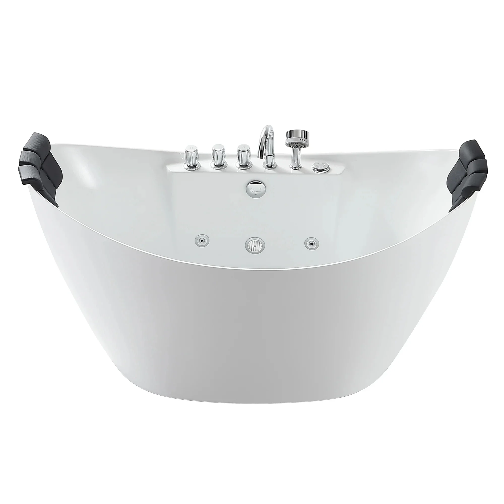 

Hot Selling Indoor Freestanding Massage Bathtub White Acrylic Bathroom Alone Jet Whirlpool Spa Bathtub Jetted Tub Hydro Tub2023