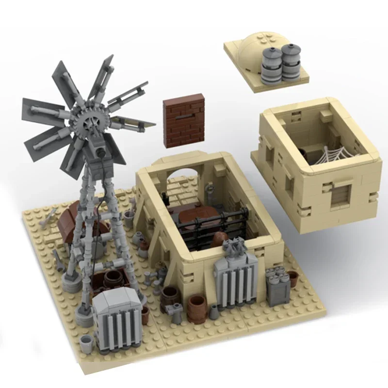 Moc Mattoni da costruzione Famoso Star Movie Modello Jail House Tecnologia mulino a vento Blocchi modulari Regali Giocattoli di Natale Set fai da te Assemblaggio