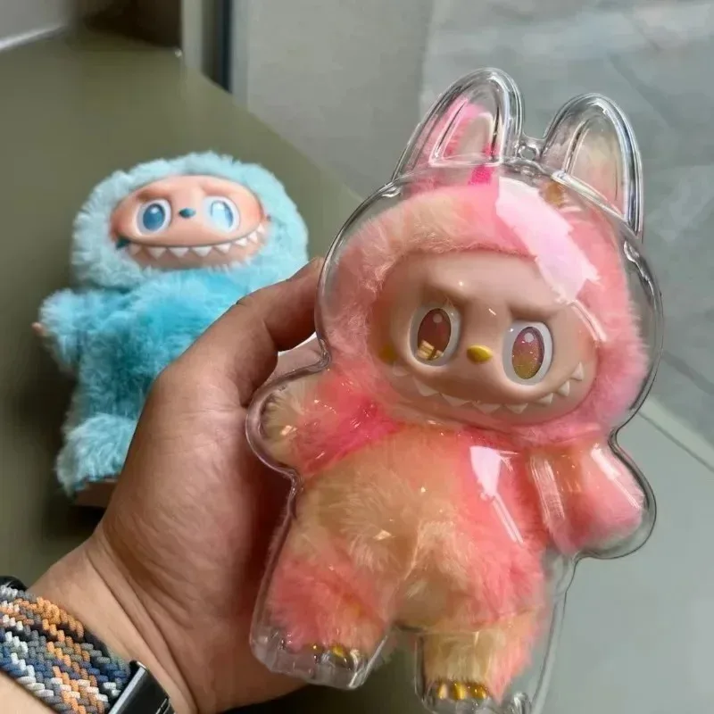 Hot Protective Acrylic Case For Labubu V3  Big Into Energy Transparent Portable Organizer  Storage Case Display Bag Dustproof