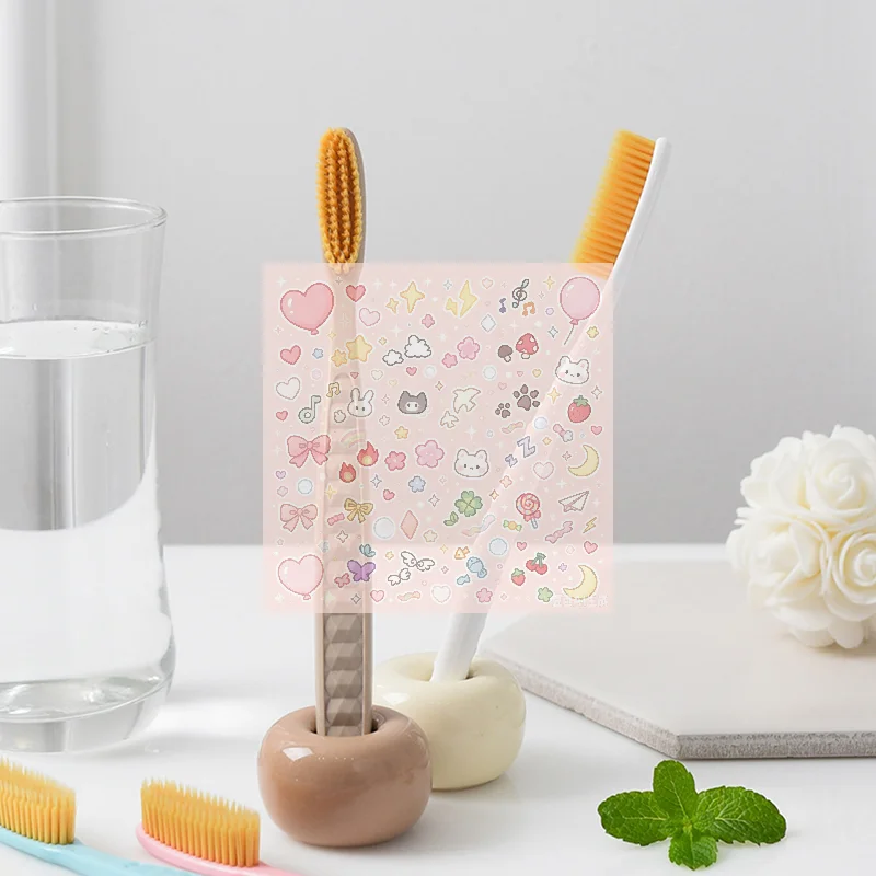 1PC Large Head Toothbrush Korean Original Tooth Brush With Travel Case Adult Charcoal Biodegradable Oral Health Cleaning