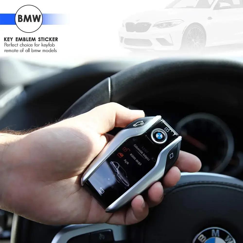 11/14mm per BMW Car Remote portachiavi Micro capitolo Radio Button Sticker Performance E46 muslimah E36 E93 E92 F34 F31 Z4 X7