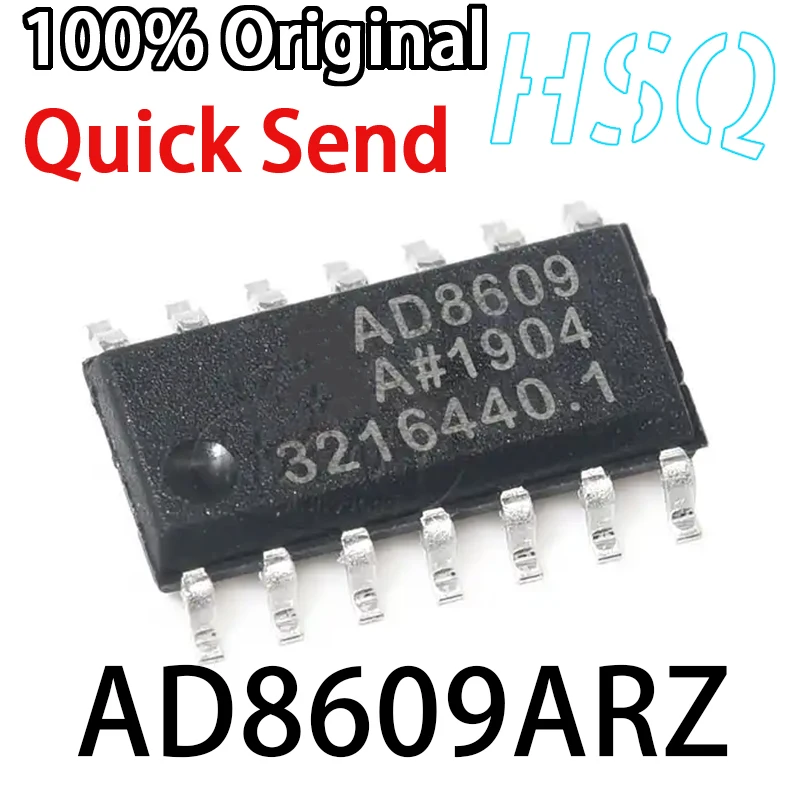 

1PCS New Original AD8609ARZ AD8609A Packaged SOP14 Precision Operational Amplifier Chip