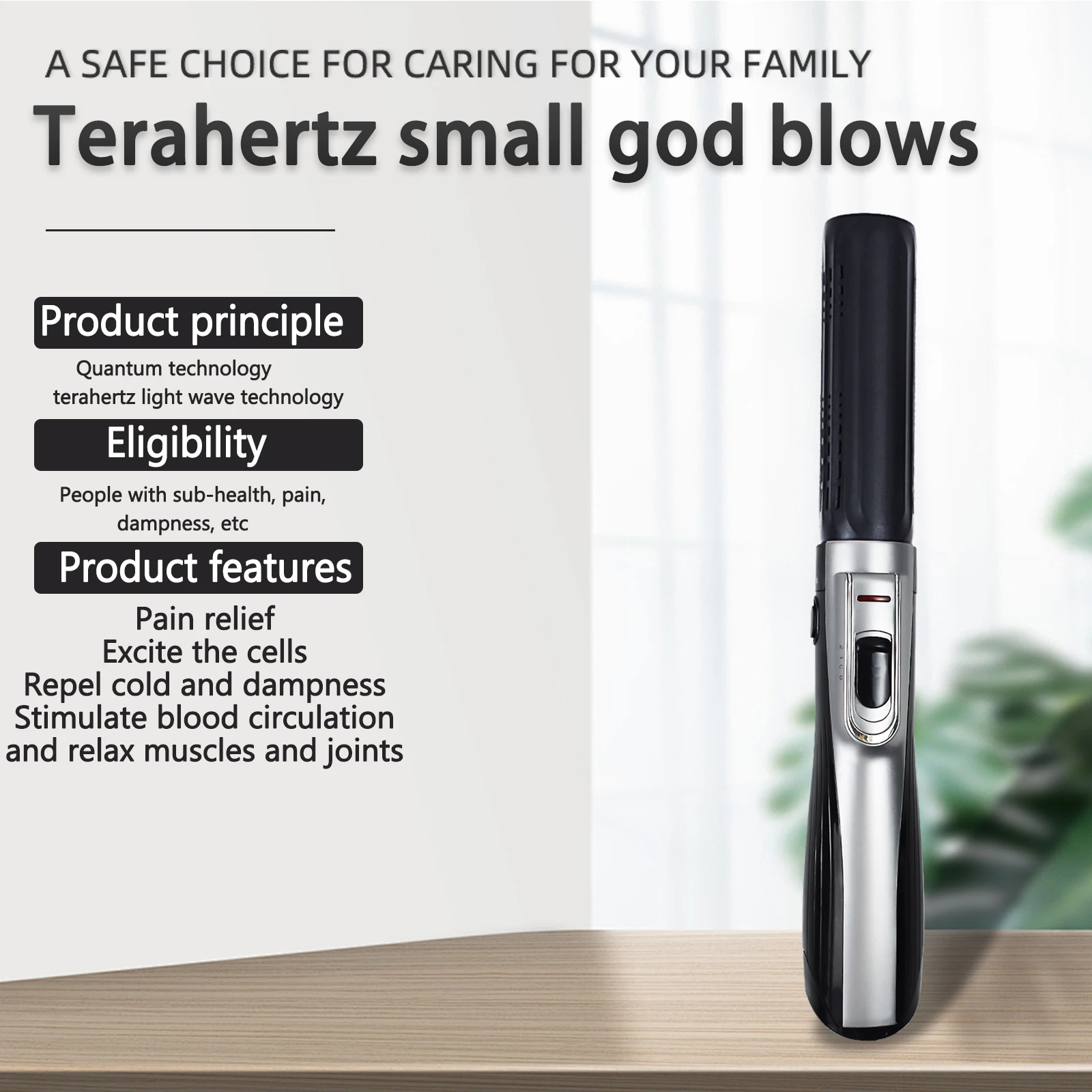 

Terahertz Lightwave Quantum Analyzer 8.0 Pro Classic Body Care Device Wave Therapy Physiotherapy Blower Cell Repair Healing Wand