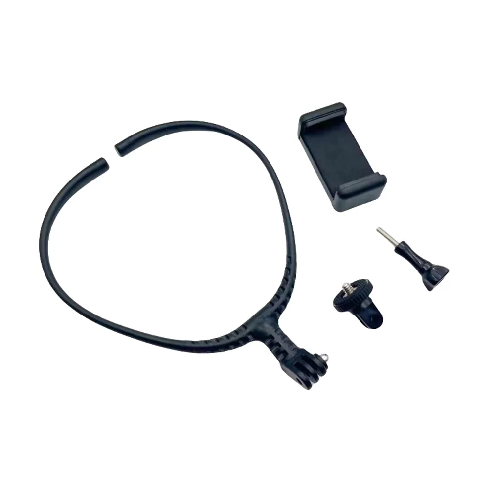 Hands-Free Neck Strap Adjustable Neck Mount 180 Adjustable Comfortable Fit Adjustable Neck Camera Mount Sports Camera Support