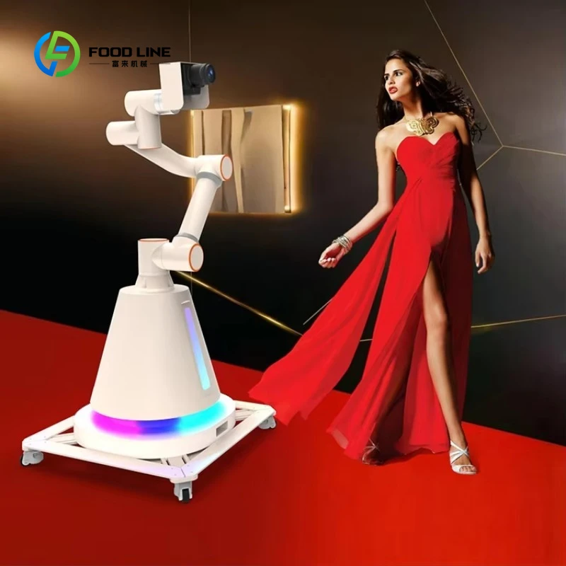 

Customized Hot Sale Small Automatic Camera Robot Video and Photo Booth Glambot for Photography